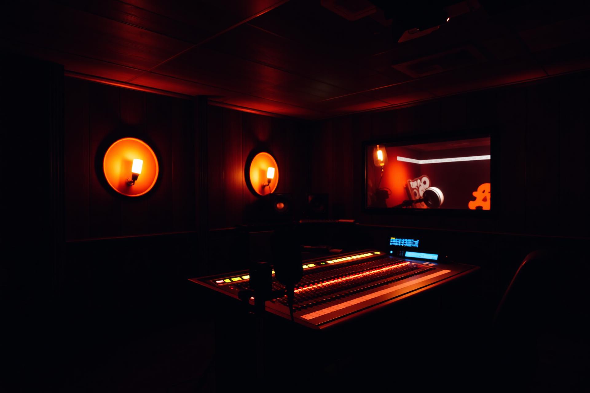 Ember & Oak recording studio control room